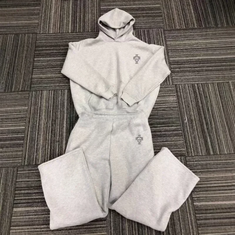 

Men's Fashion Hot Autumn and Winter Casual Hoodie Set New American Street Y2K Long-sleeved Hooded Loose Casual Sweater Suit Men