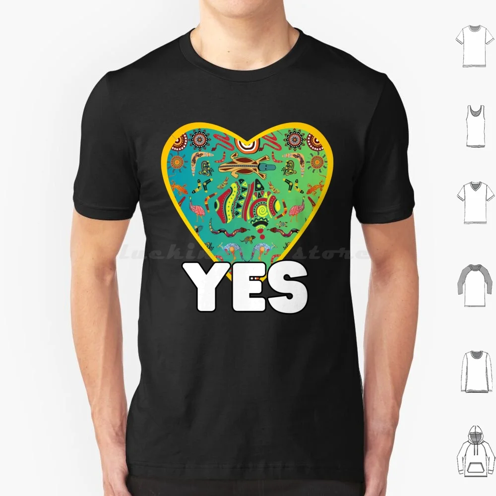 Vote Yes To The Voice T Shirt 6Xl Cotton Cool Tee Indigenous Voice To Parliament Uluru Statement Referendum Australia Vote Yes