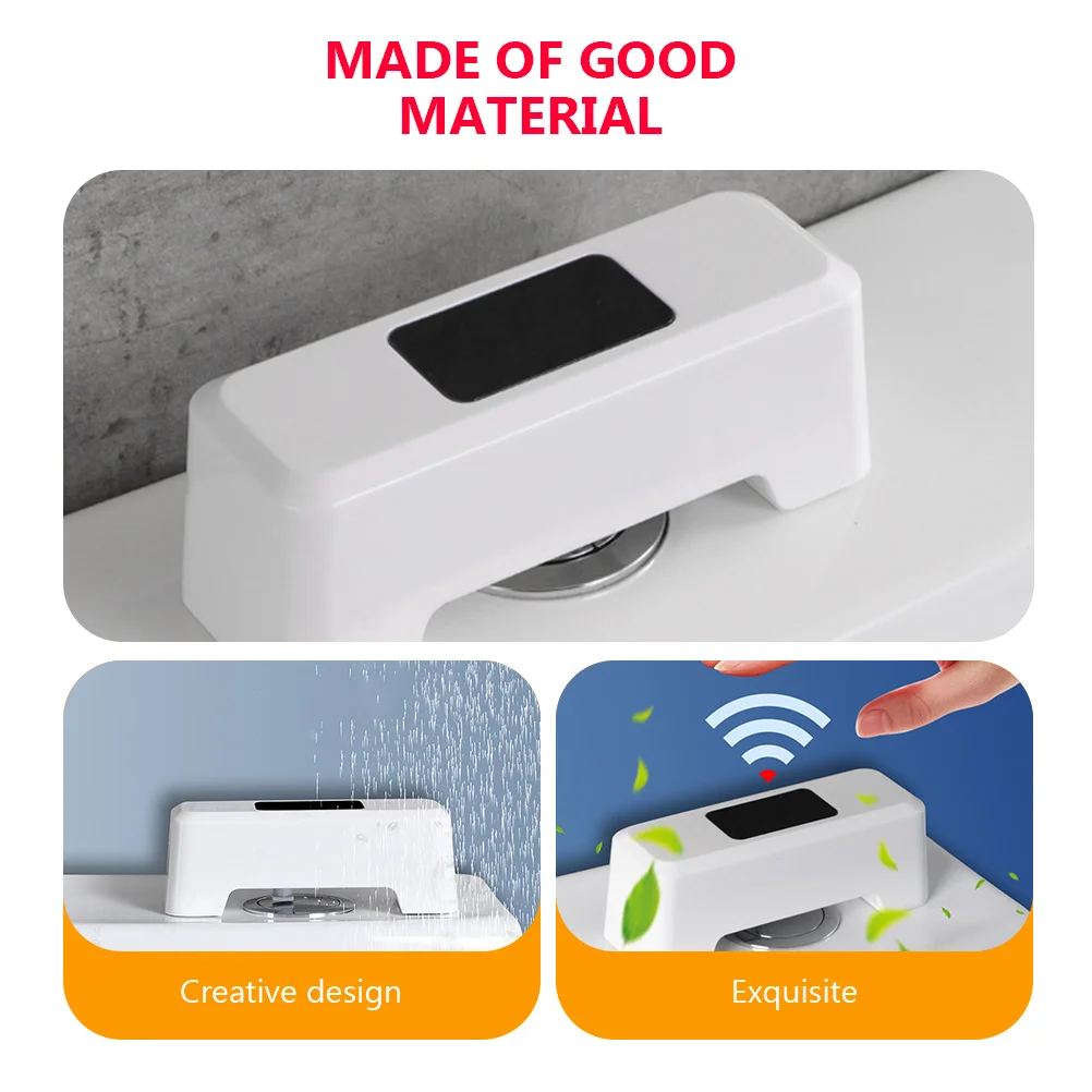 

Smart Automatic Sensor Toilet Flush Accessory Rechargeable Hands Free Touchless Flushing Kit for Home School Hotel Bathroom