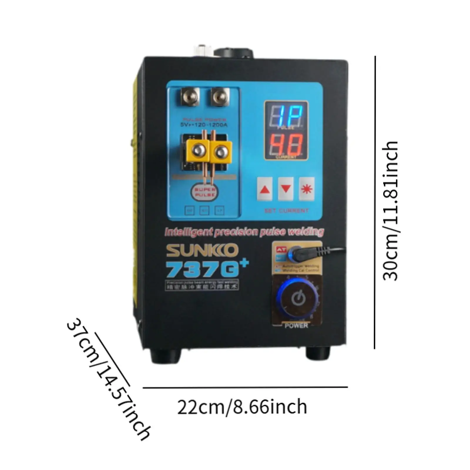 Spot Welder Adjust Pulses for 18650 Battery Multifunctional Black Accessories