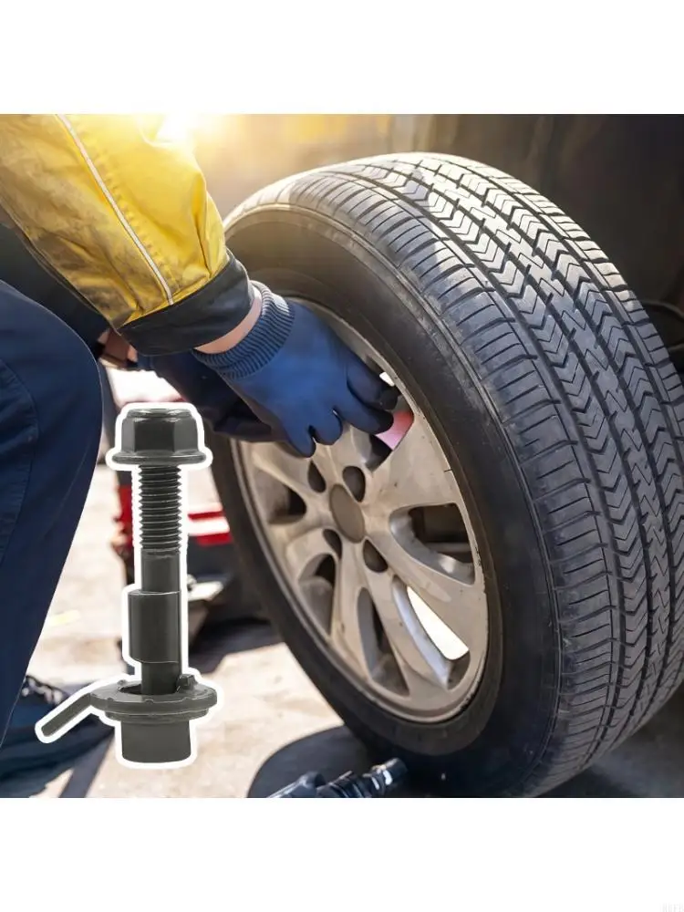 Wheel Alignment Cambers Bolt Ajustable Front Alignment Cambers Bolts for Automotive Suspension Tuning Secure Locking R6FB