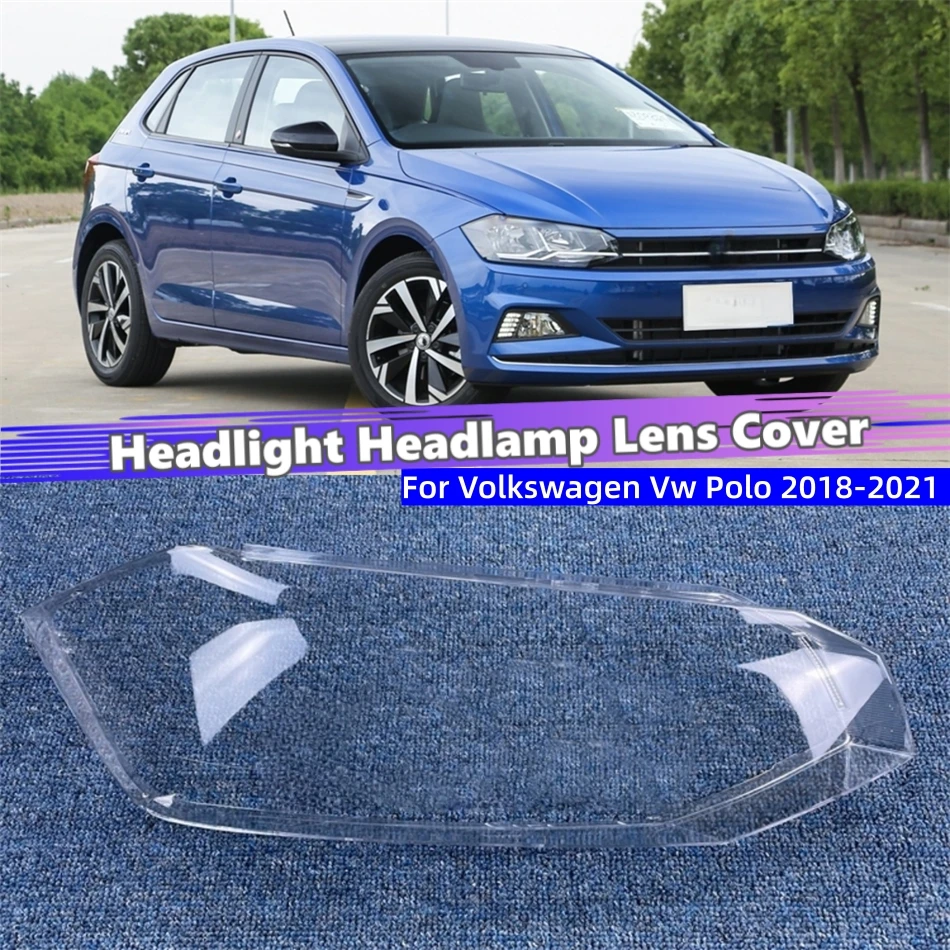 

For Volkswagen Vw Polo 2018 2019 2020 2021 Articles Cars Polycarbonate High Gloss Fully Transparent Headlight Dust Cover