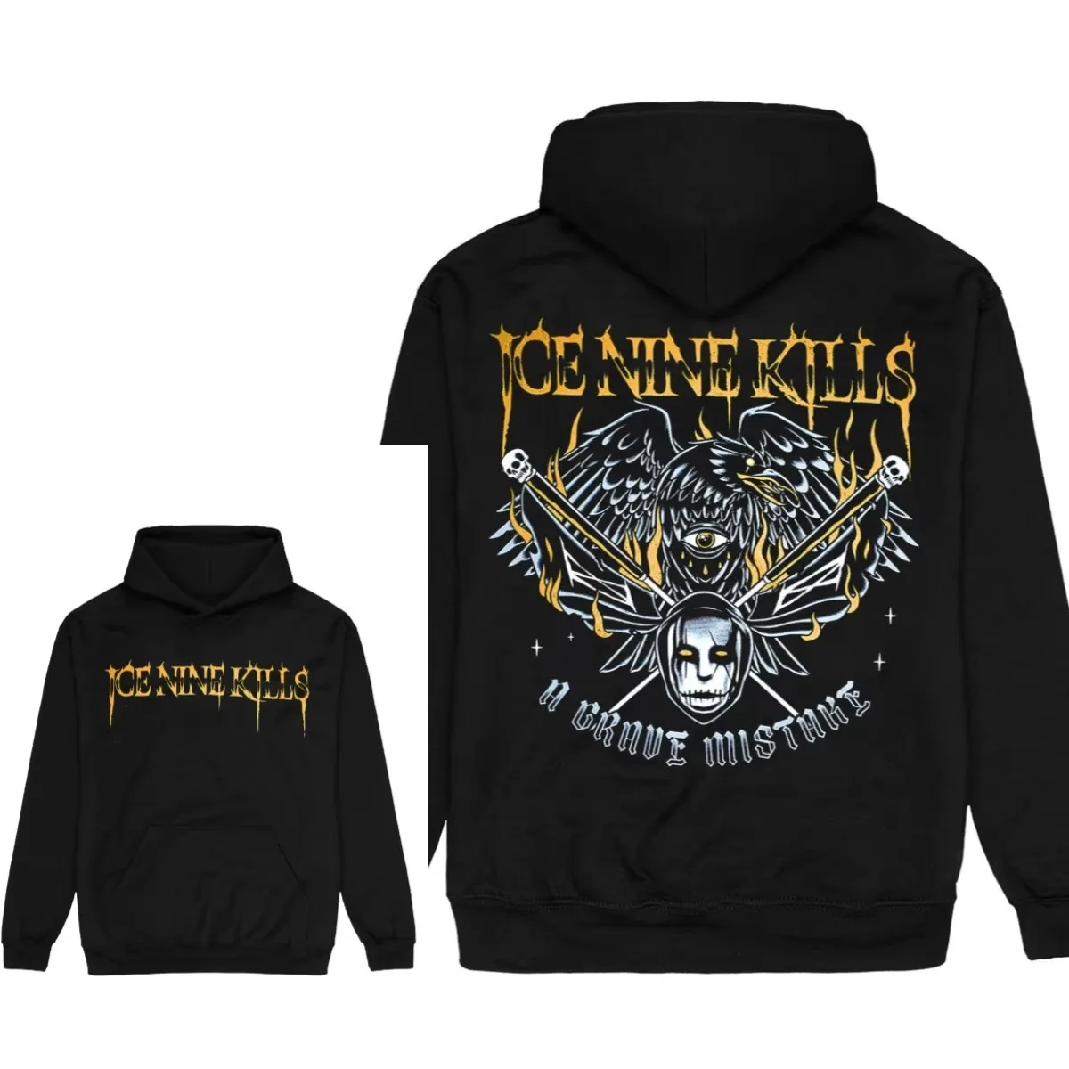 Ice Nine Kills Terrifier Art The Clown Band Grafik-Kapuzenpullover für Herren und Damen, Streetwear-Pullover – Detail 5