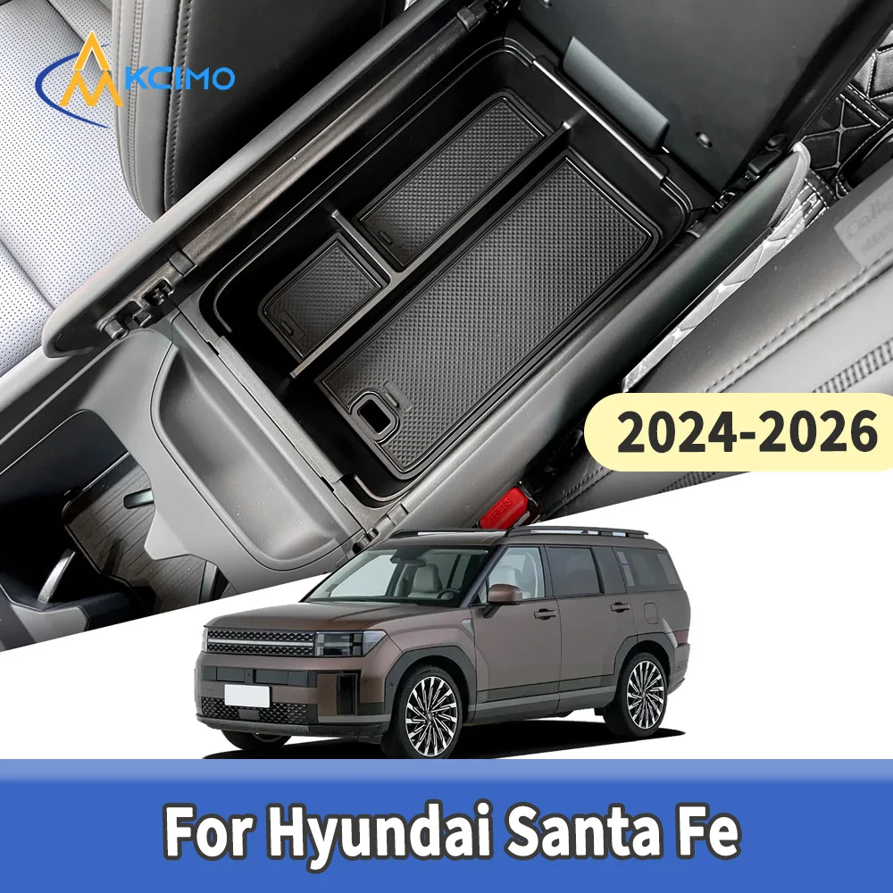

Space-Saving Central Armrest Tray for Hyundai Santa Fe 2024-2026 Console Storage Box Interior Tidying Organizer
