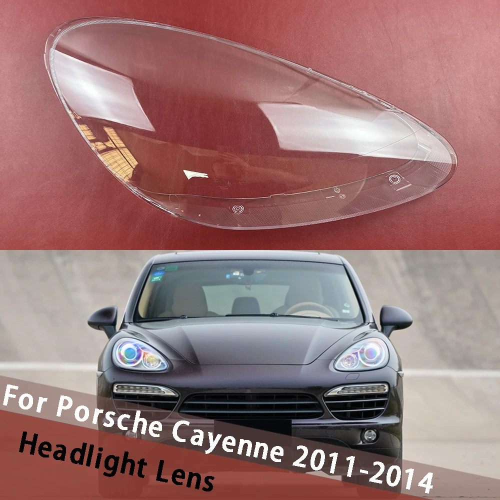 

For Porsche Cayenne 2011 2012 2013 2014 Headlight Cover Transparent Shade Headlamp Shell Plexiglass Replace Original Lampshade