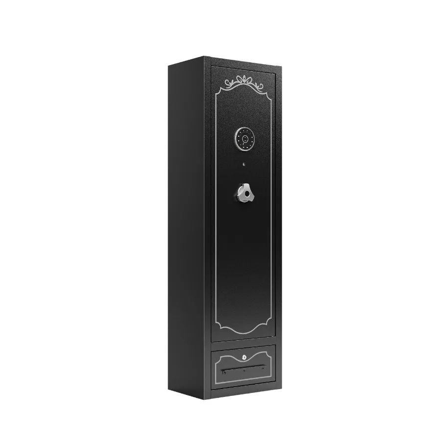 

8 Gun Capacity Rifle Safe. Holds Rifles Pistols Shotguns. Digital Lock for Quick Access. Removable Shelf. Special Gun Rack for