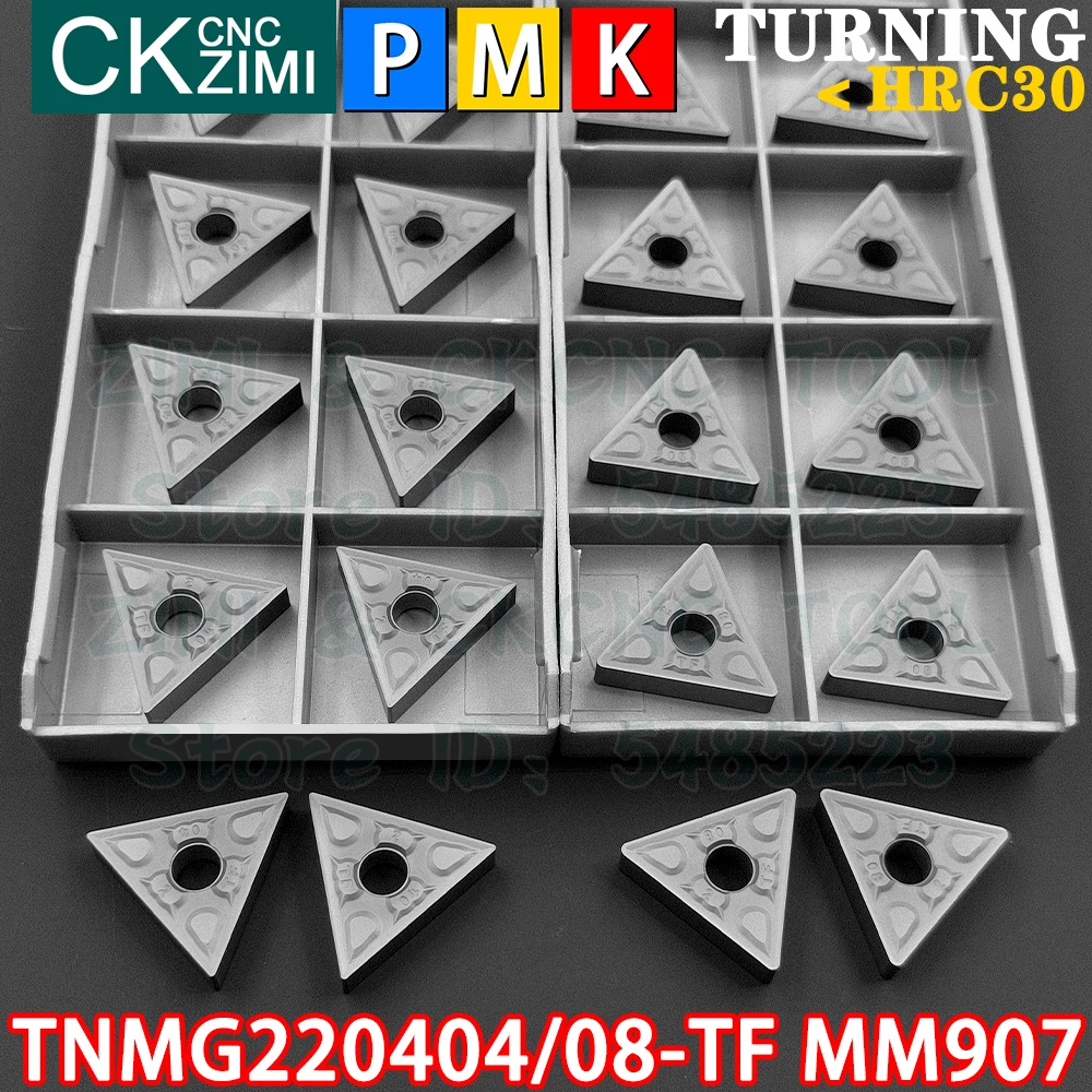 TNMG220404-TF MM907 TNMG220408-TF MM907 TNMG431 TNMG432 Inserti in metallo duro Inserti per tornitura interni esterni Utensili Utensili da taglio per tornio in metallo CNC TNMG 2204 TNMG2204 Strumenti di falegnameria