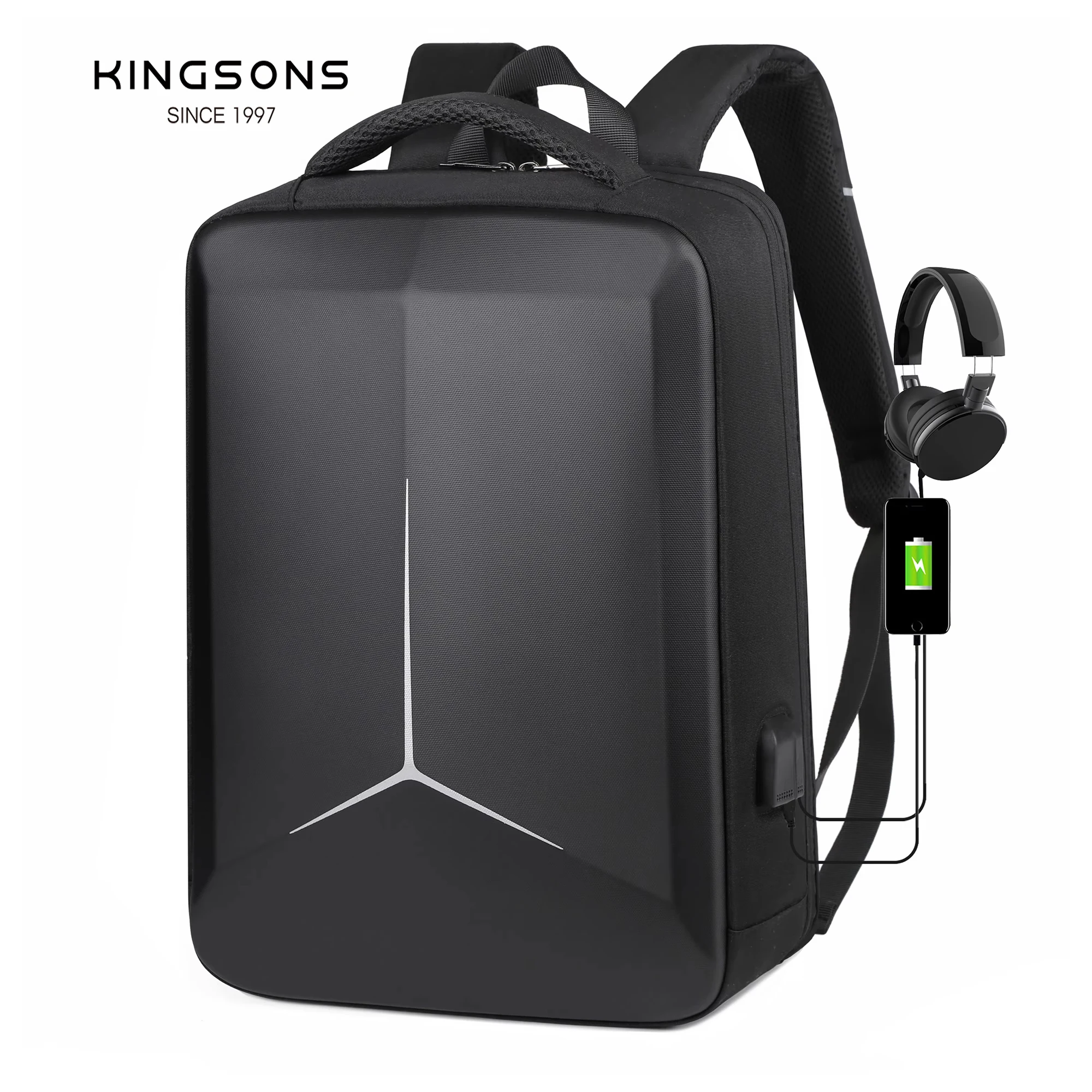 15 Inche Laptop Hard Backpack Waterproof Men's Backpack Cut-Resistant Backpack Male Daily Commuter Travel backpack usb charging