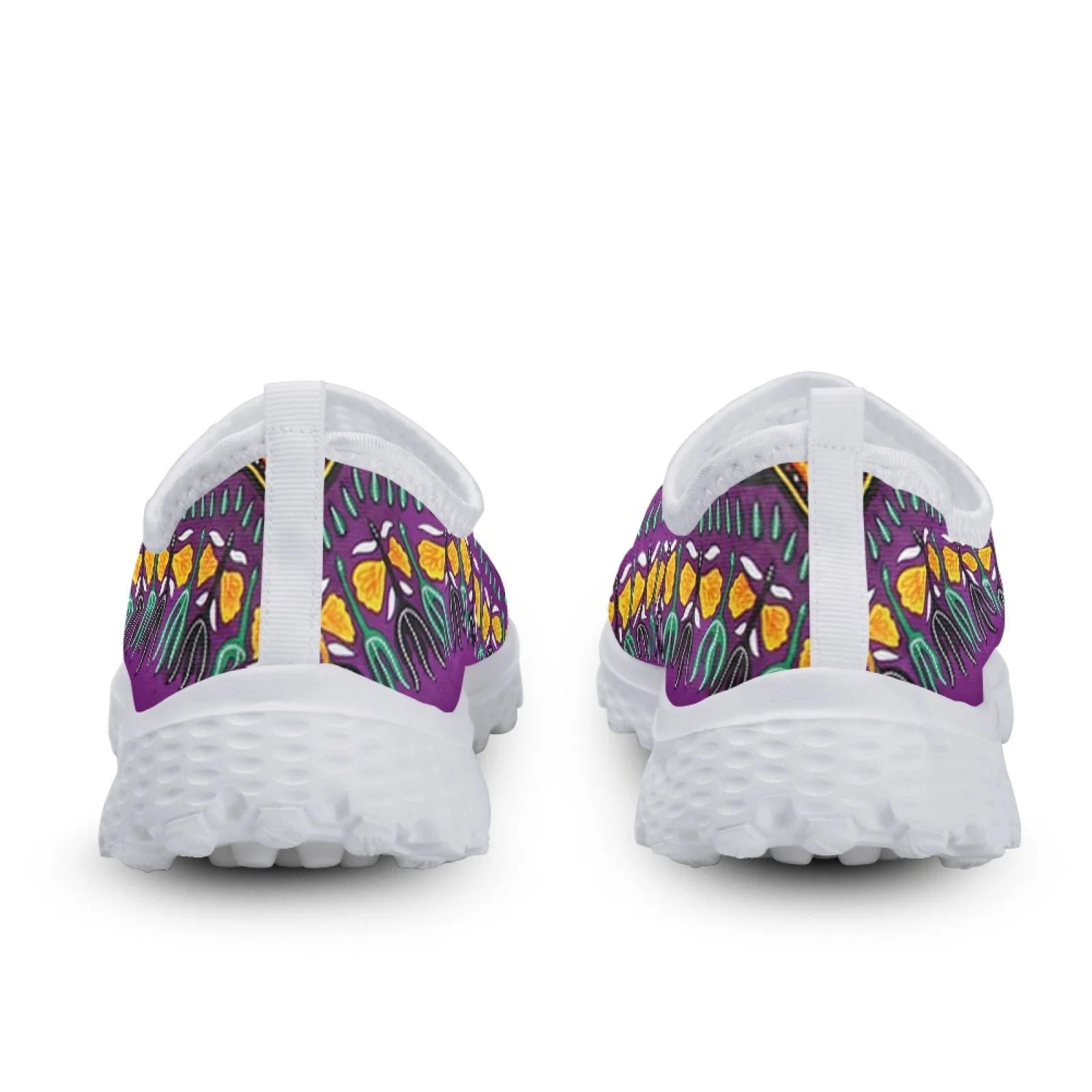 INSTANTARTS African Pattern Women Sneakers Flats Comfortable Slip On Vulcanized Shoes Air Mesh Water Shoes Women Zapatos Mujer