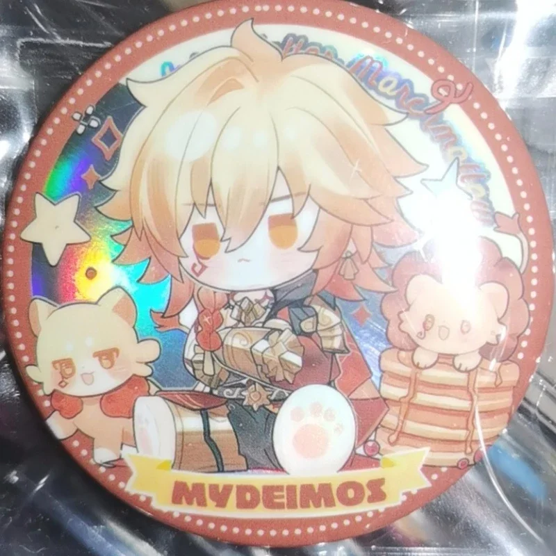 Cute Honkai:Star Rail Figure Mydei Phainon Anaxa Pins Cartoon Character Badge Round Brooch Fans Collection Gift Bags Accessories