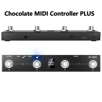 2024 M-Vave Chocolade Plus Programmeerbare Midi-Controller 4 Knoppen Voetschakelaar Ondersteunt Page Turn Usb Midi Control 2 In1 Nieuw Pedaal