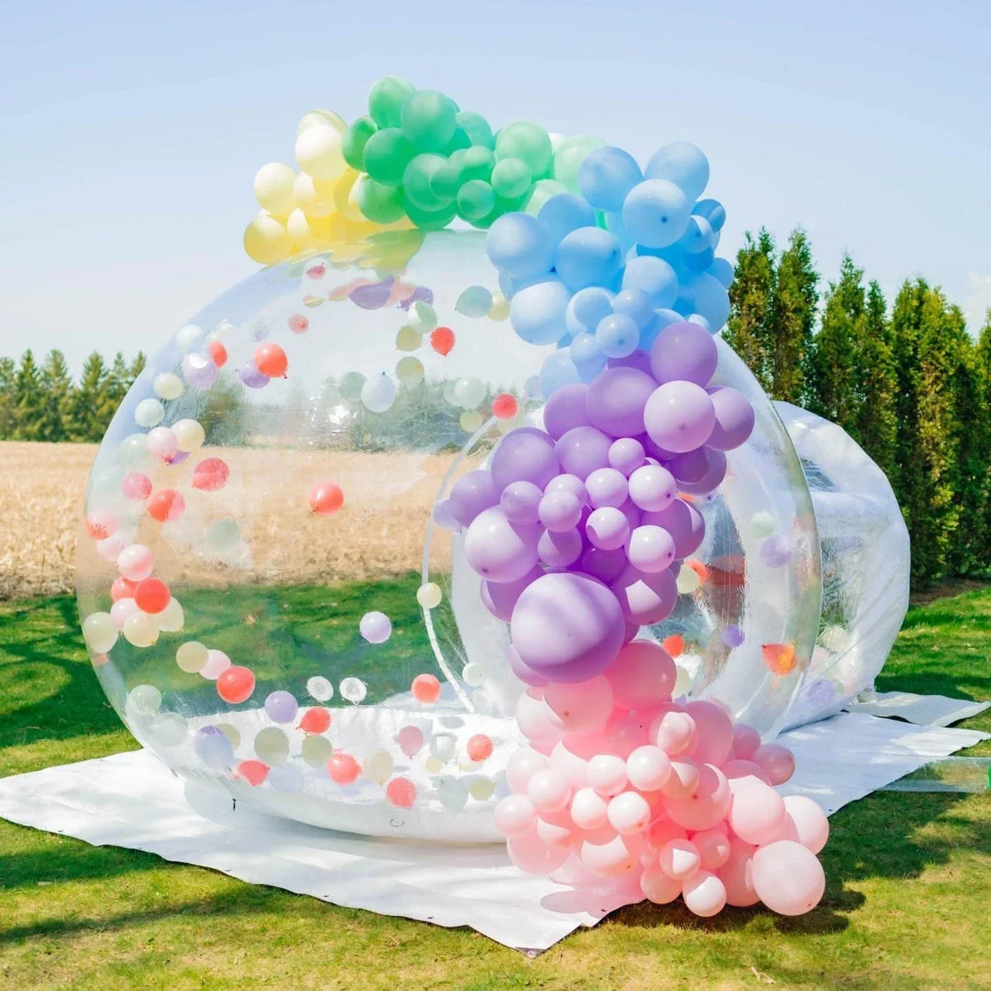 Festive decorations Balloon Inflatable Bubble House Bubble Tent Transparent Dome House for Kids Indoor Ourtdoor Party camping