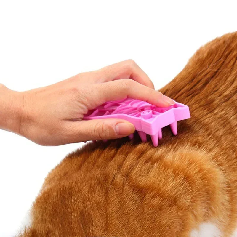 Dog Brush Shedding Short Hair Cat Massage Fur Grooming Massaging Brush Bathing Pets Washing Comb Cleaning Pet Grooming Tool