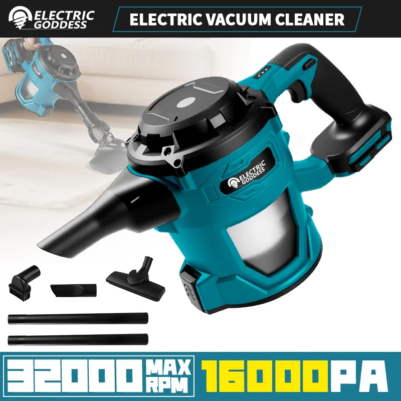 

Беспроводной пылесос, ручной сухой/влажный пылесос, напольный автомобиль, шерсть домашних животных, многофункциональные чистящие средства для Makita, 18 В, аккумуляторный штифт