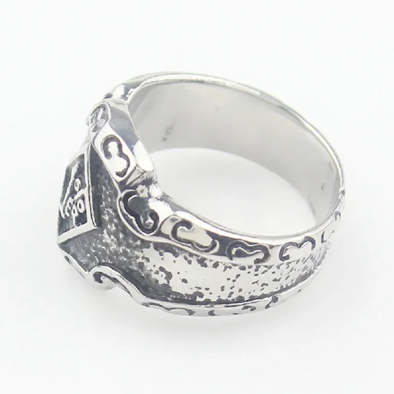 1%er One Percent Biker Motorcycle Club Men\'s Stainless Steel Ring