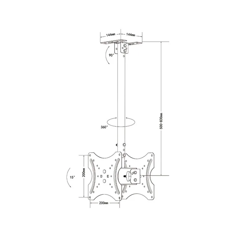 ZJW STLF Advanced Vasa 800*500 mm Fireplace Tv Stand Remote Control and Manual Control Lift Mechanism Wall Cabinets  for 25''-60