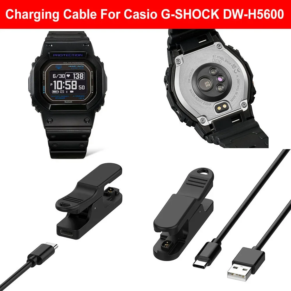 USB Charging Cable 5V 1000MA Charging Base Dock Cradle Watch Charger Cord for Ca Sio G Shock Dw-H5600 Charging