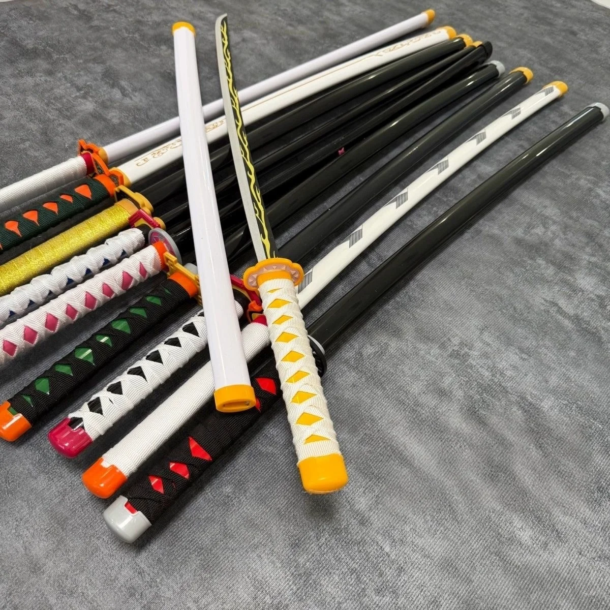 40 بوصة الخيزران كاتانا أنيمي تأثيري حلي الدعامة كبيرة آمنة النينجا شفرة سكين الحجم الحقيقي اليابانية الأصلي سيف ساموراي لعبة هدية