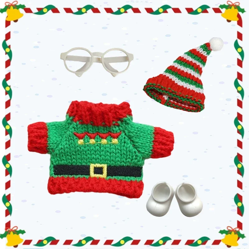 

Милая кукольная одежда, аксессуары, рождественский накидка, комплект для 17 см Labubu V2, мини-кукла, одежда, аксессуары для кукол, подарок для девочки