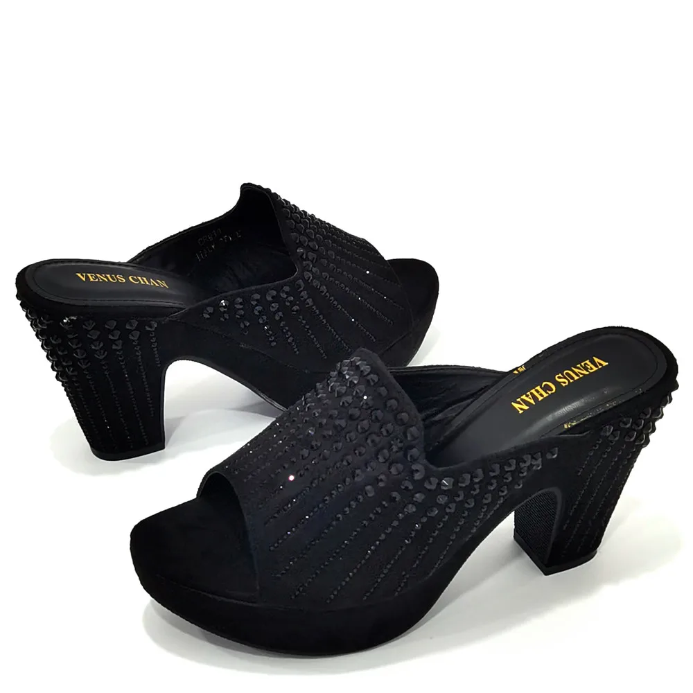 2023 Fashion Women Summer Autumn Skid-proof Square Toe Shoes Heels Italian Woman Wedding for Party Shoes