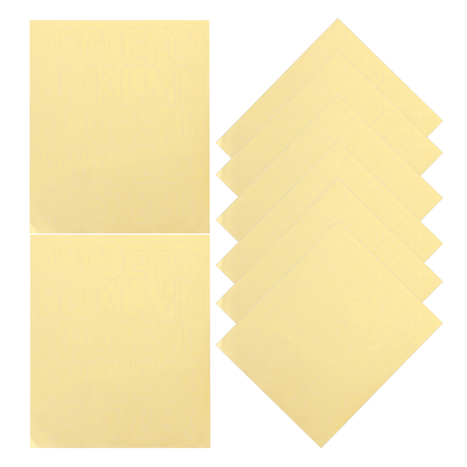 

8 Pcs Decorative Stickers PVC Waterproof Mailbox Letters Address Decals Vinyl Number Sticker Outdoor Signs Door Placards