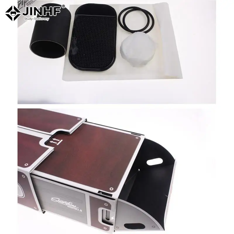 DIY 3D Projector Cardboard Mini Smartphone Projector Light Novelty Adjustable Mobile Phone Projector Portable Cinema Theater