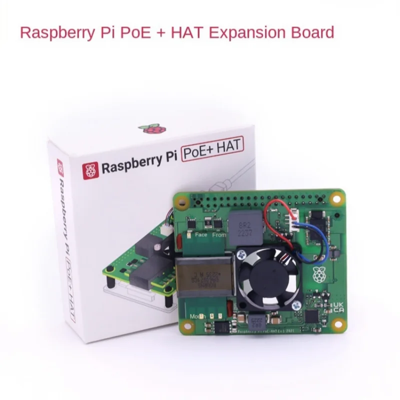 

Official Raspberry Pi PoE+ HAT - Ethernet Power Supply Module for Raspberry Pi 3B+/4