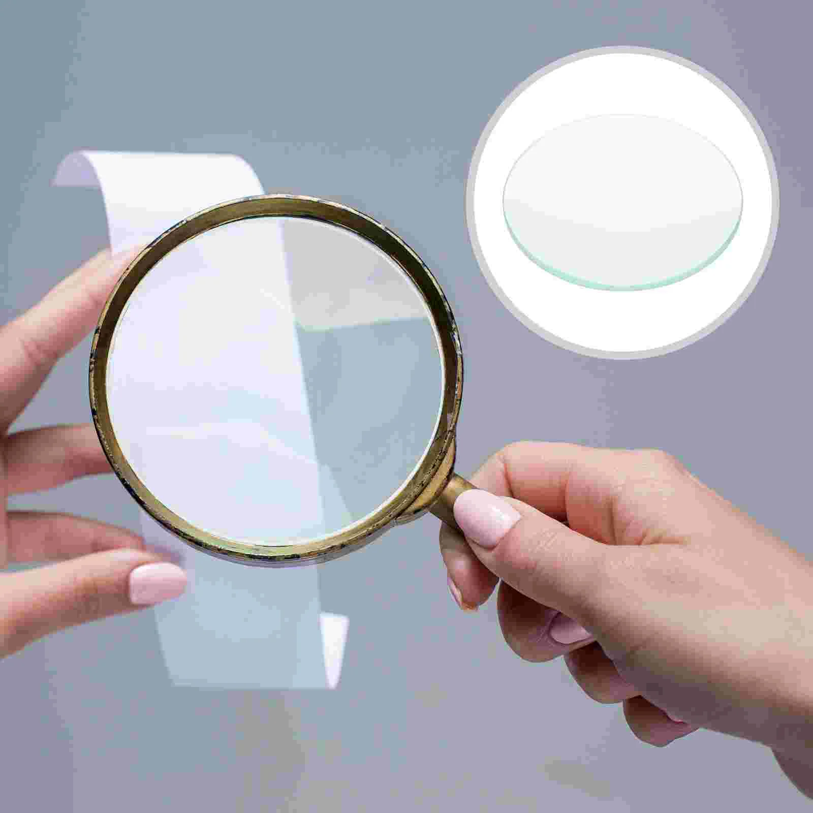 Lab Teaching Tools Physics Optical Lens Magnifier Magnifying Glasses Mirror Transparent Biconvex