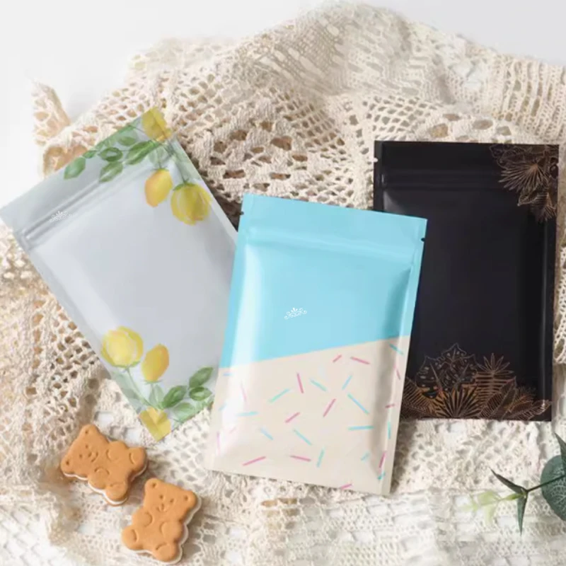 

Hot Selling Aluminum Foil Three Sided Zipper Bag For Pet Food, Tea, Phone Cases, Parts Packaging Pouch