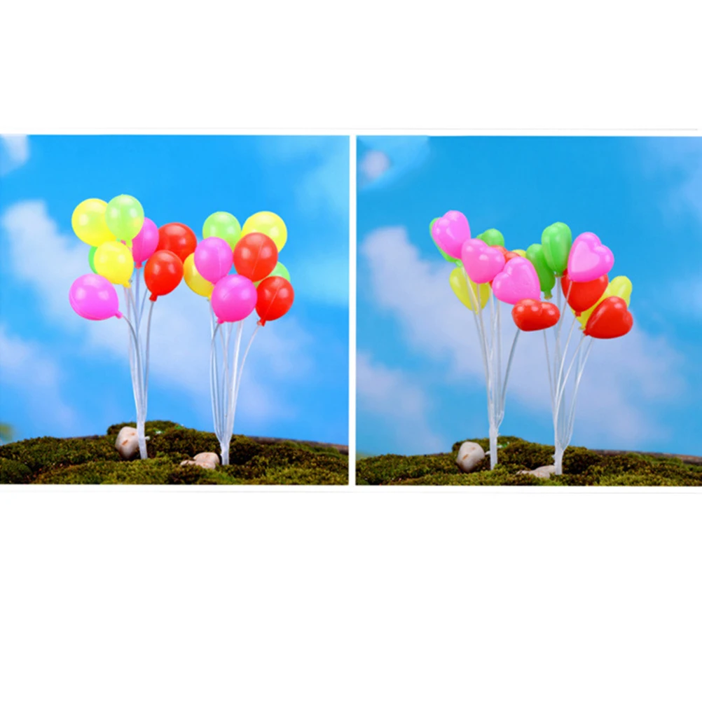 

Heart-Shaped Balloon Decoration Miniature Landscape Ornaments Garden Bonsai Cake Decorations Terrarium Micro DIY Props