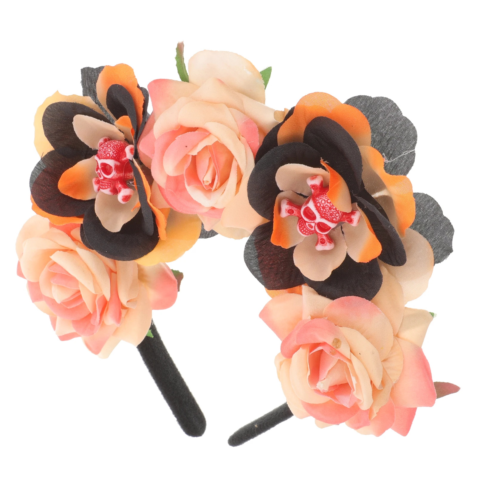 

Rose Hair Accessories Halloween Headdress Headbands Headwear Flower Women Vacation