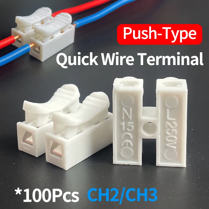 100Pcs 5A 250V Push…