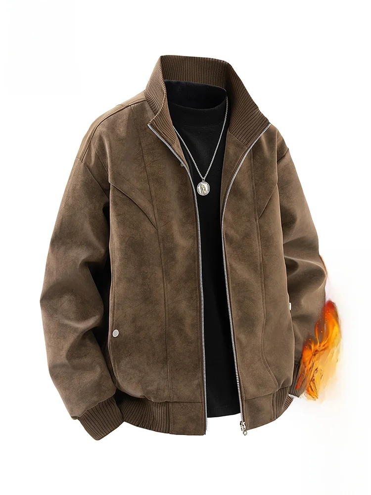 

PaulFrank Retro Brown Collar Loose Casual Men's Jaet Autumn New Sle Big Mouth Monkey Outerwear Polyester Fiber Windproof