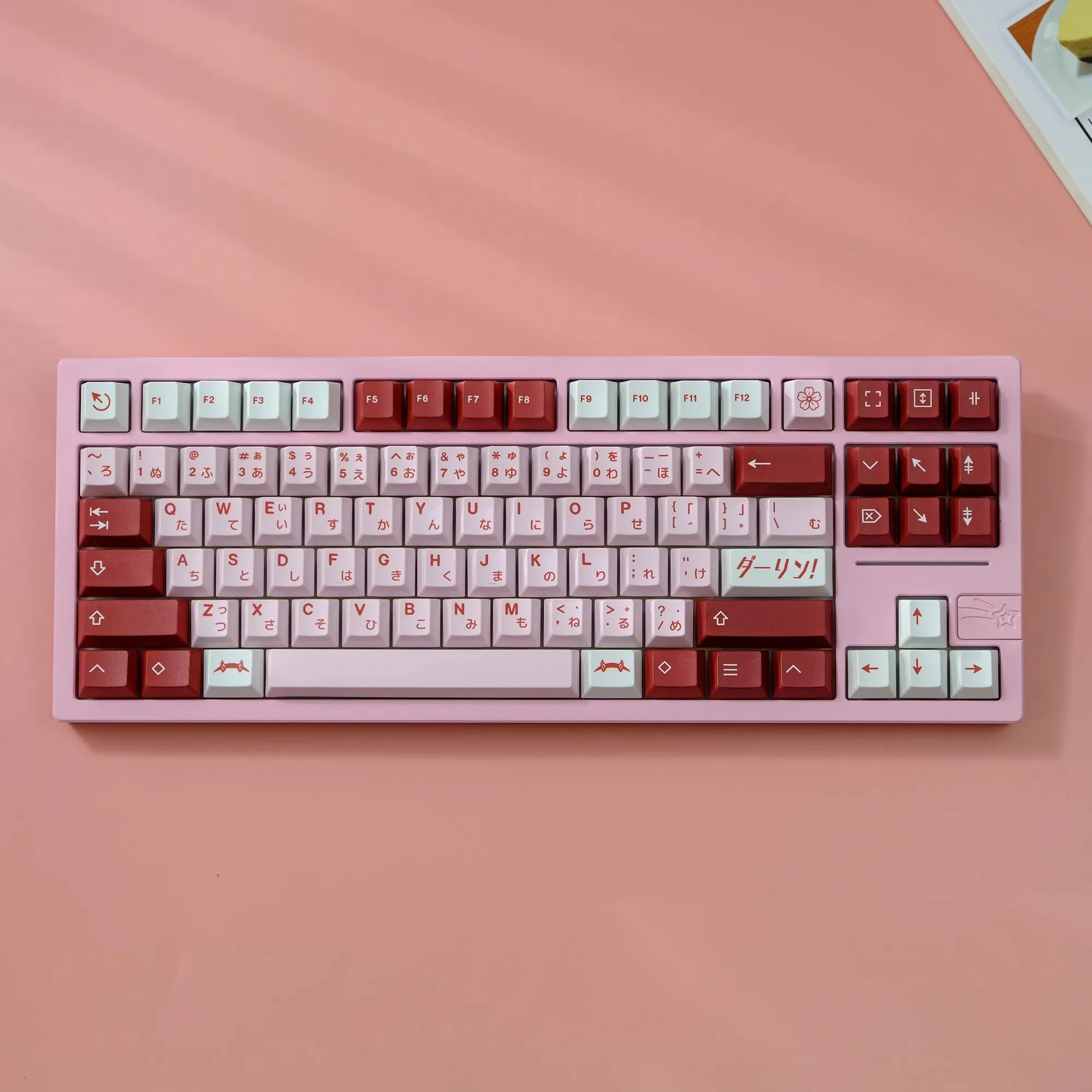 143 Keys/set Aifei Clone GMK Darling Keycaps PBT Dye Subbed Key Caps Cherry Profile Lightproof Keycap For MX Switch Keyboard