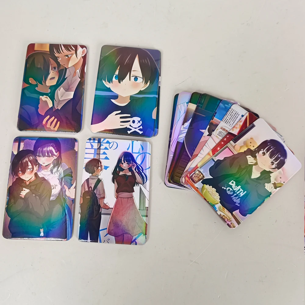 

The Dangers In My Heart Lomo Card Bai Shuo Fan Yue Characters 3 Inches Photocard Lomo Card 55 Pcs/set