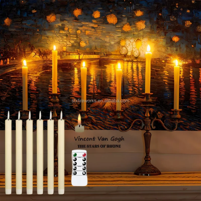 

24PCS Remote Control LED Electronic Candle Lights Waterproof Flickering LED Flameless Candle Christmas Decoration Festival Scene