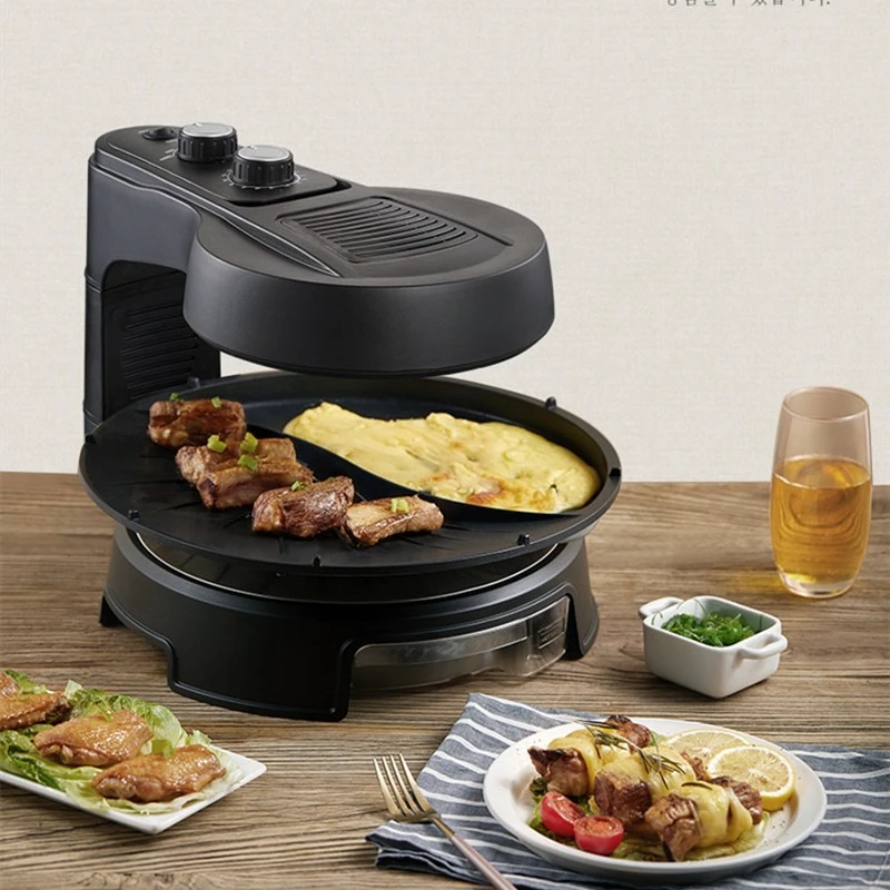 Barbecue grill, less smoking household multi-purpose indoor electric barbecue grill, barbecue pan, skewer