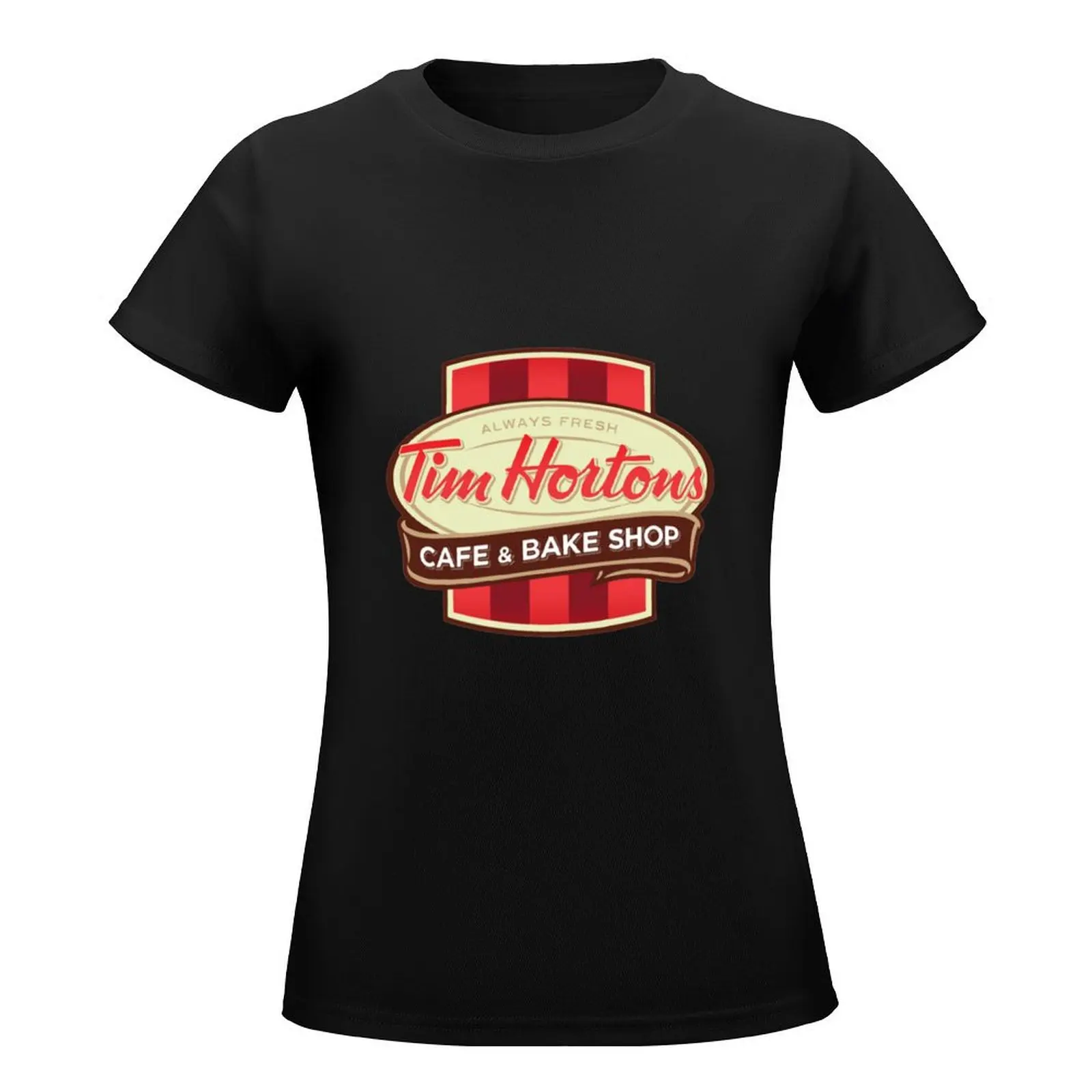 Tim Hortons Canadian Coffee Chain design T-Shirt cute clothes Female clothing summer clothes t-shirts for Women loose fit