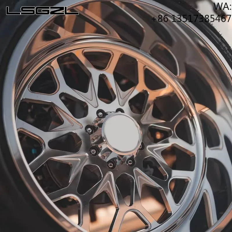 Forged Alloy Deep Dish 6 Lugs 8 Lugs 22x14 26x16 8x165.1 6x139.7 6x5.5 Custom for Silverado 2000 3000 Truck Wheel 8x180