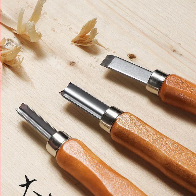 Professional Wood Carving Chisel Set Carbon Steel Heavy Duty For Wood Carving Carpenter Beginner DIY Craft Hand Tool