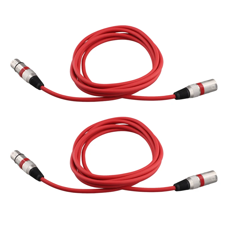 XLR Male To Female Audio Cable Microphone Sound Card Mixer 3 Core Balanced Cable DMX Stage Lighting Control Cable-AU32