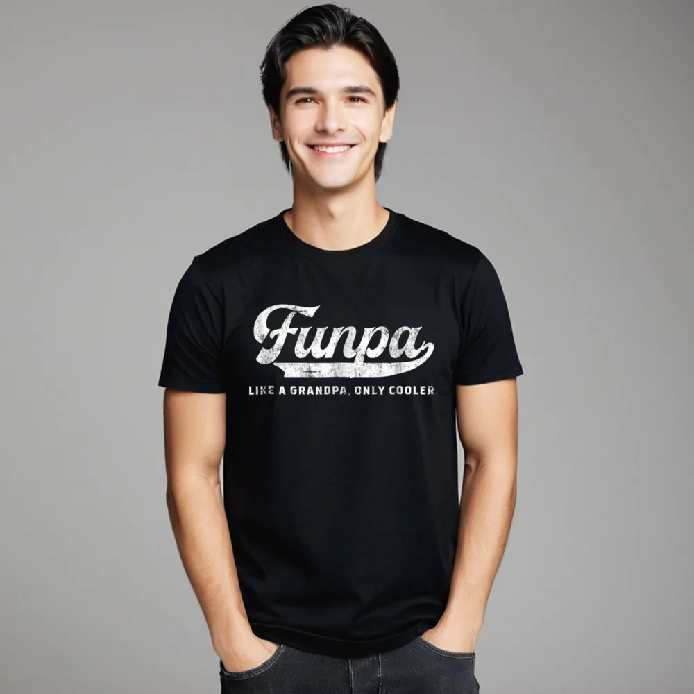 Normal Mens Funpa TShirt Funny Grandpa Woman T-shirts Funky Christmas Short Sleeve Crewneck Cotton Fabric Tops Tees Tshirts
