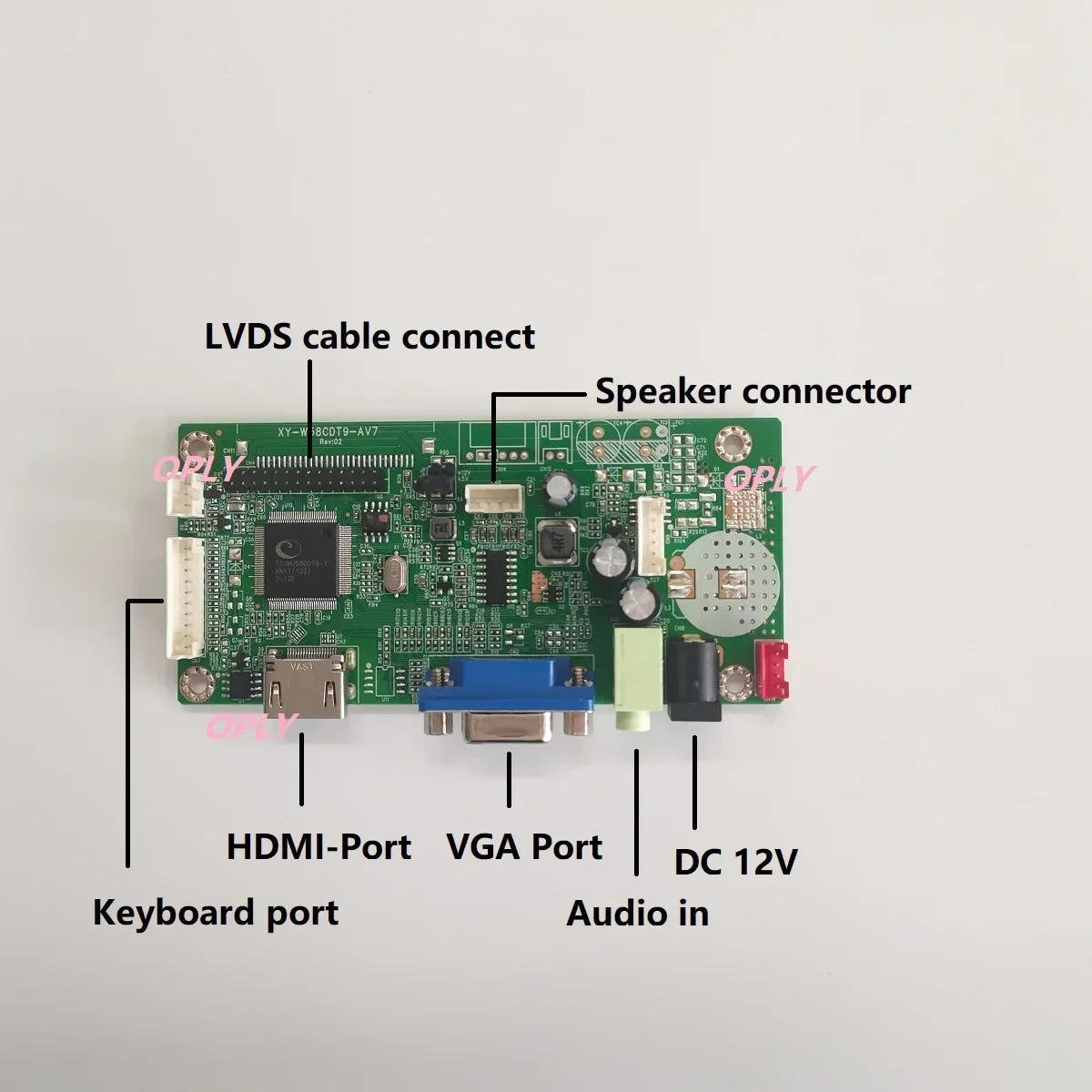 Placa controladora 58C Compatible con HDMI VGA para LP133WX2 LP133WX2-TLG5 LP133WX2-TLG5 1280X800 monitor de pantalla de panel LED 13,3 "DIY