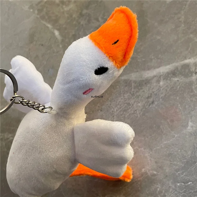 1046-509814.jpg White Duck Plush Key Chain Toy (12CM)