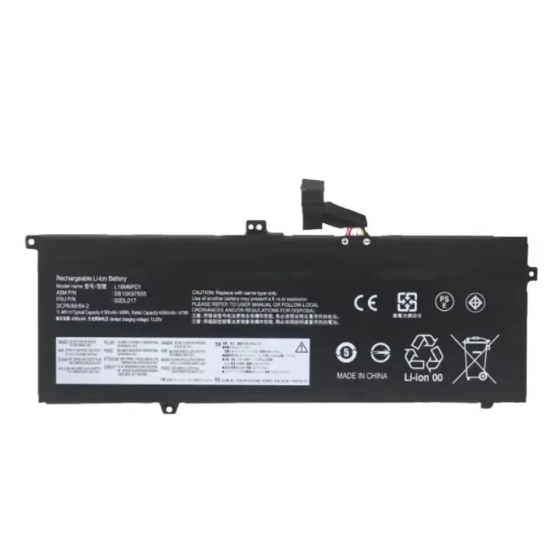 

L18m6pd1 for lenovo thinkpad x390/x395/x13 gen 1 l18c6pd2/l18l6pd1 laptop battery 2050mah