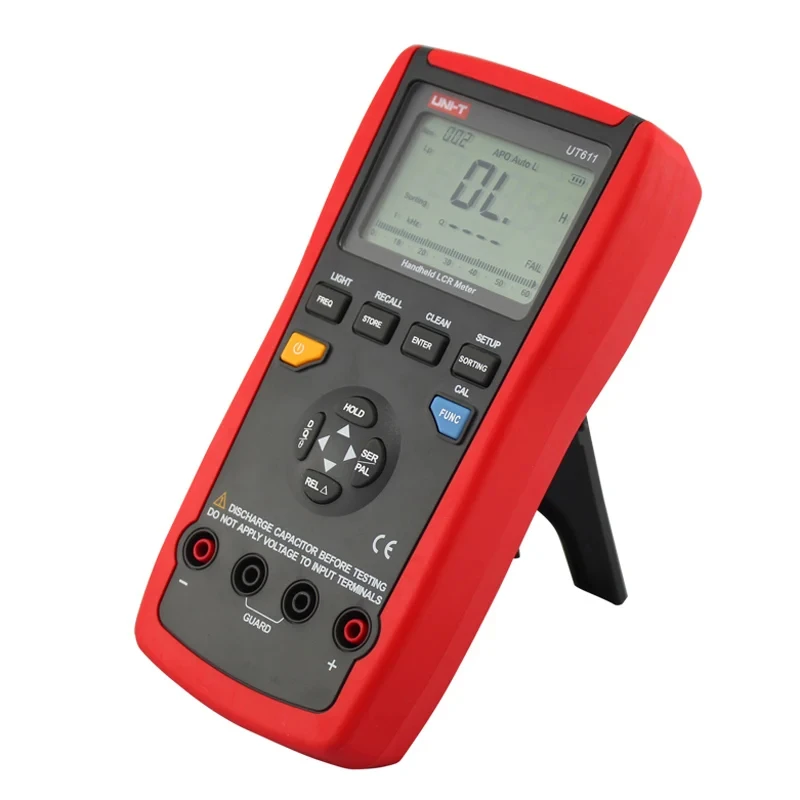 UNI-T UT611 UT612 Inductance Capacitance Resistance Meter Auto Range LCR Meter With LCD Backlight Display Data Hold