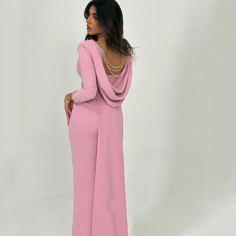 High-end Party Dresses Asymmetrtcal Backless Elegant Purple Mid-Calf Gowns  for Party Pageant Prom Cocktail Evening Gowns