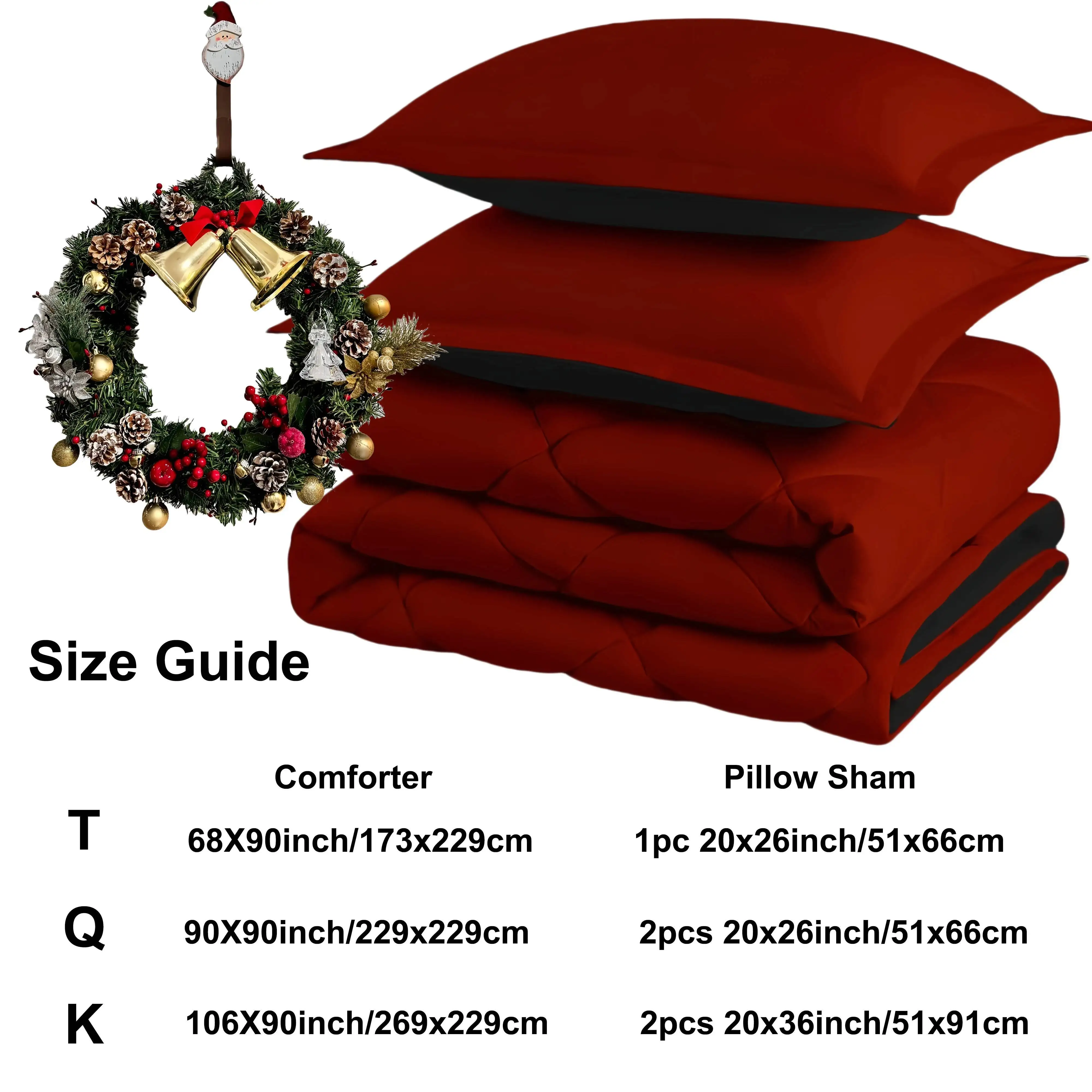 Set piumino traspirante reversibile da 2/3 pezzi, soffice piumino trapuntato, piumino alternativo in piuma + federe per tutte le stagioni