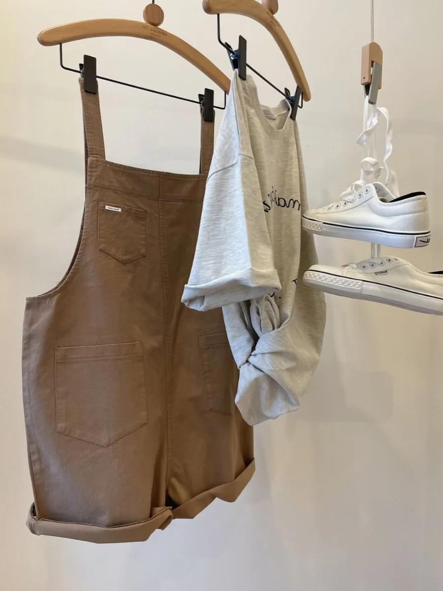 

Женский комбинезон размера плюс Rer orts, летний утягивающий комбинезон с широкими штанинами, модный корейский комбинезон с высокой талией, однотонный повседневный комбинезон