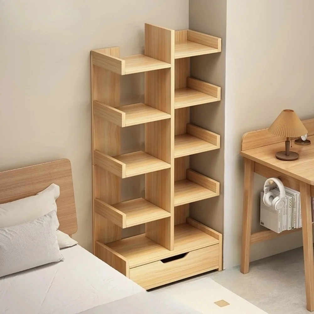 Multi-Level Bookshelf Floor Standing Storage Racks Office Display High Load-bearing Non Occupying Easy To Clean Storage Rack image 4